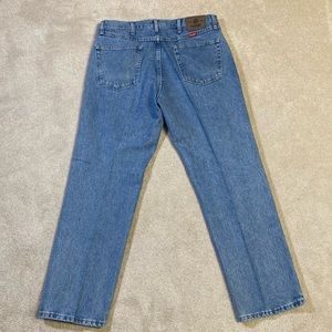 Vintage Unisex WRANGLER Regular Fit Straight Leg High Rise Jeans Size 36X30.